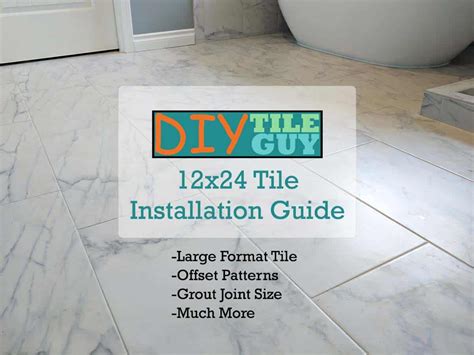 12x24 floor tile layout|How to Install 12” x 24” Floor Tile with a 50/50 Offset Pattern